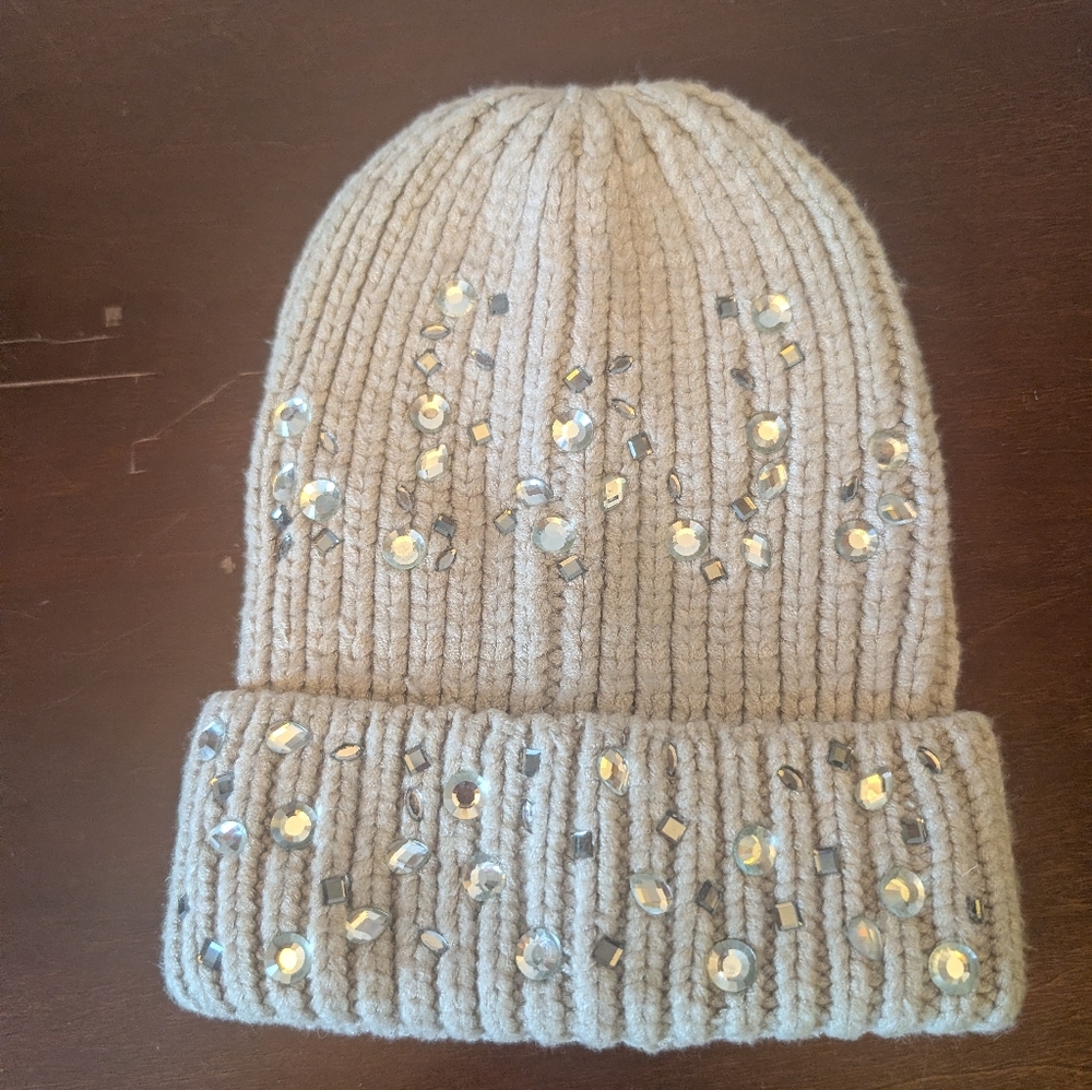Open Edit Jeweled Beanie
